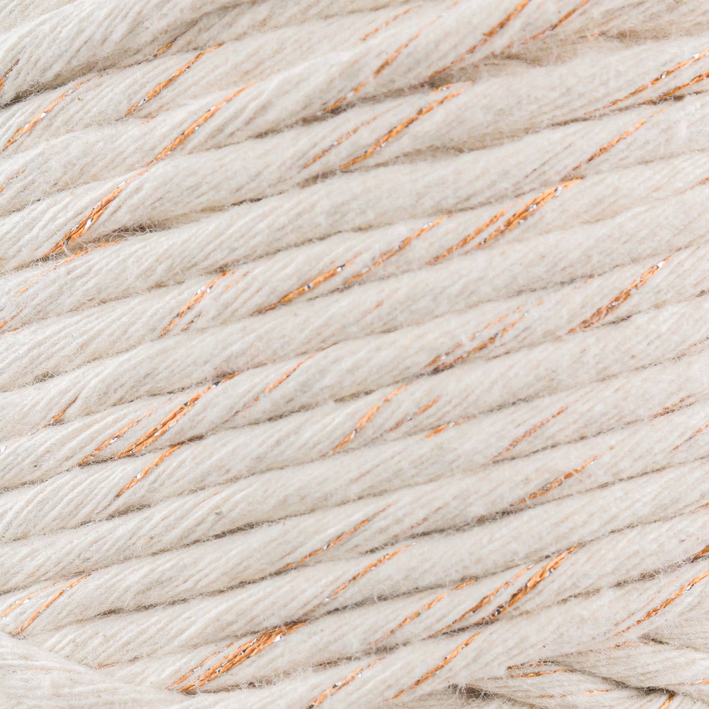 Cordón de algodón peinado de 3 mm con Lurex