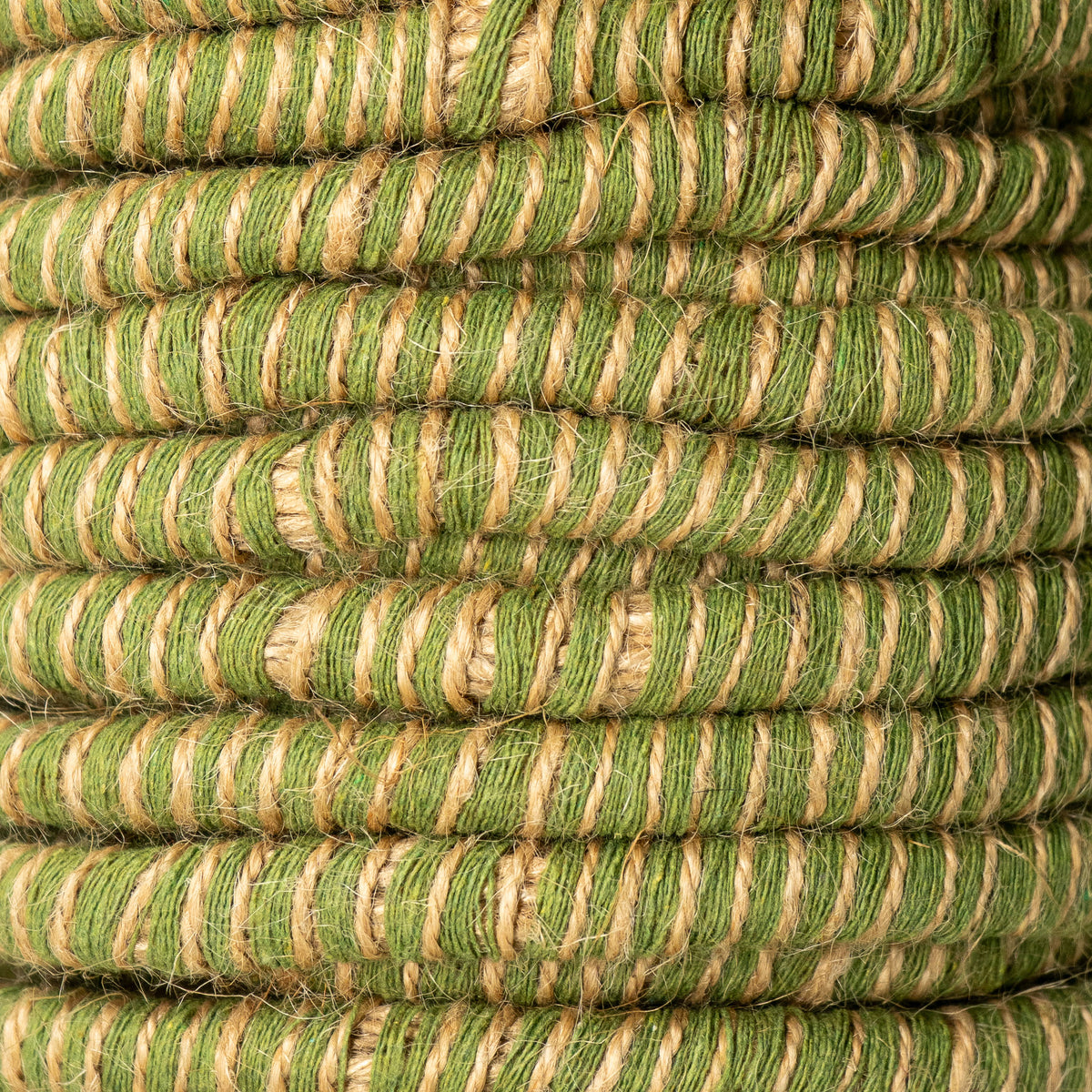 Cordón de yute embarrilado de colores