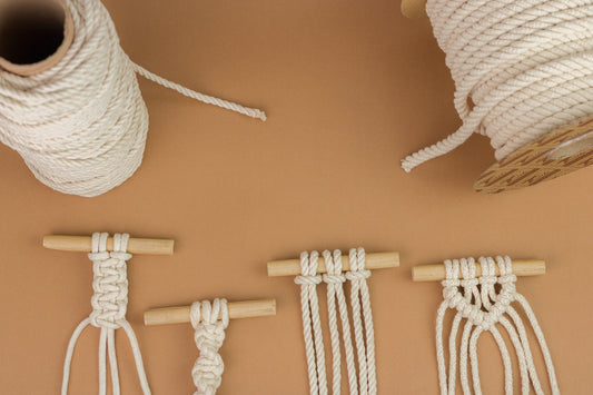 4 nudos básicos de macramé