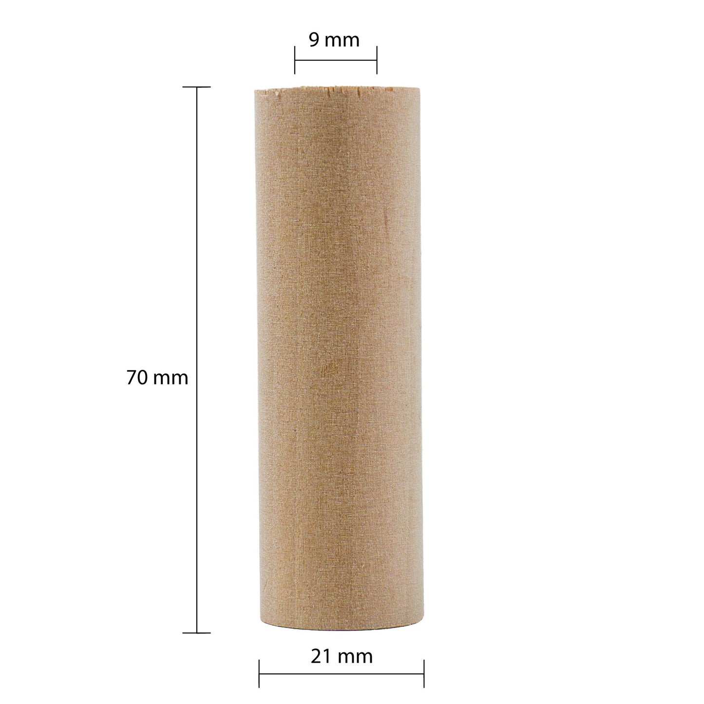 Cuentas cilíndricas de madera