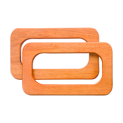Manillas de madera rectangulares