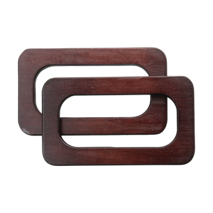 Manillas de madera rectangulares