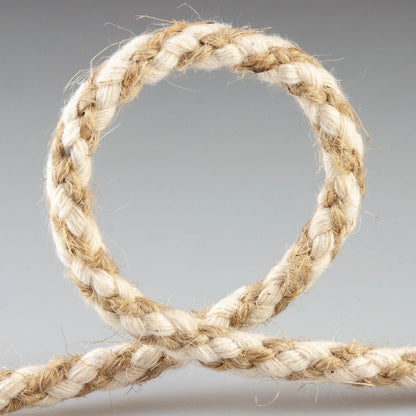 Cordón de algodón y yute trenzado