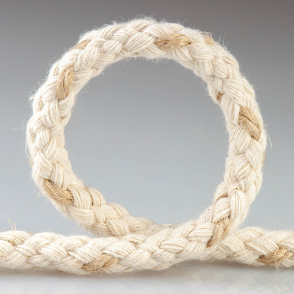 Cordón de algodón y yute trenzado