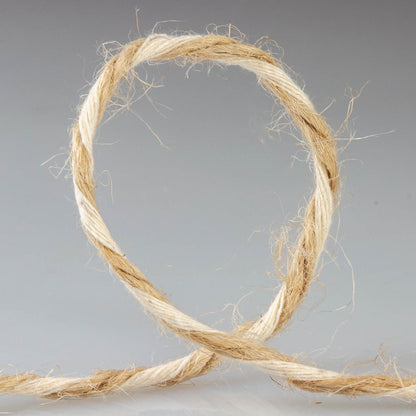 Cordón de algodón y yute torcido