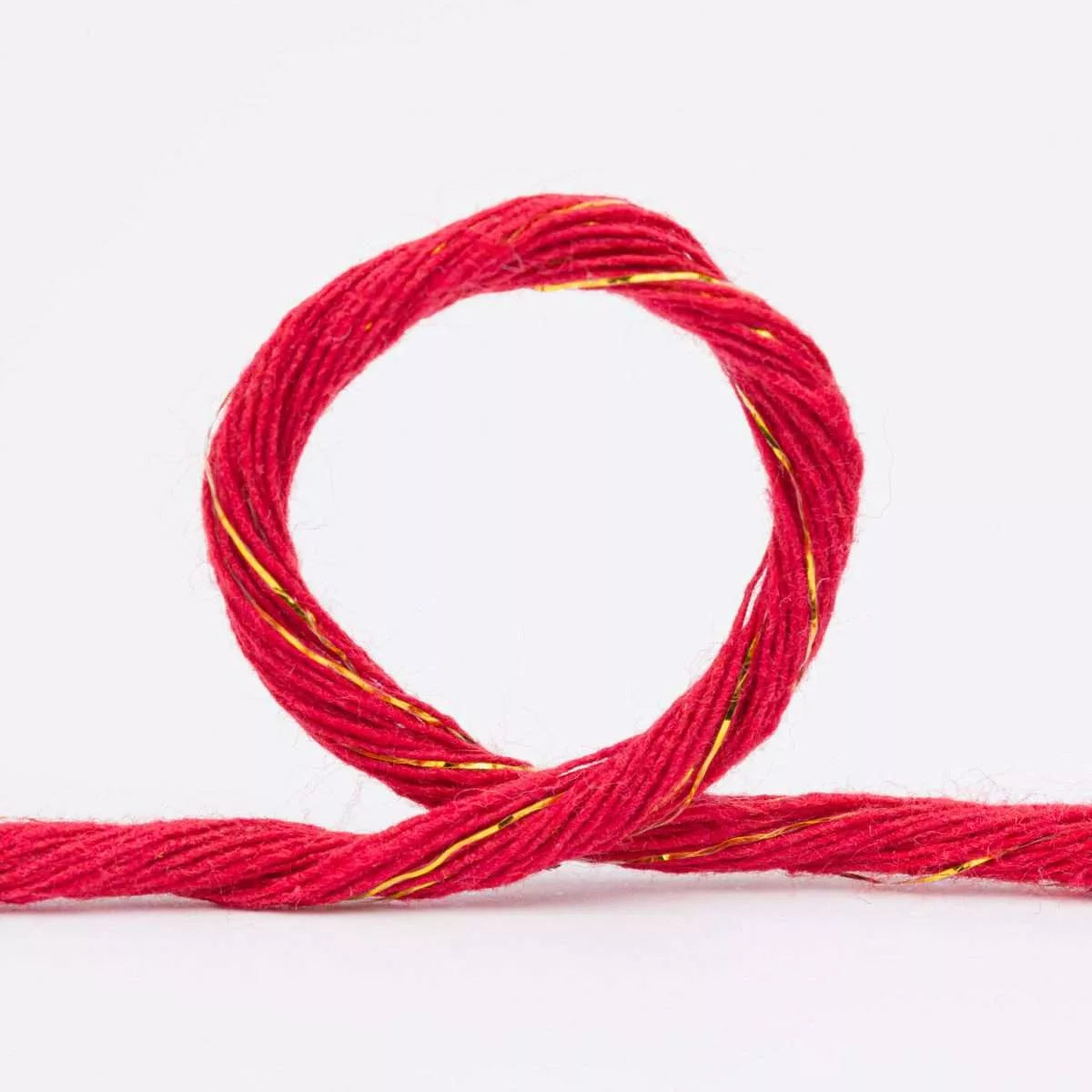 Cordón de polycotton peinado de 3 mm con Lurex