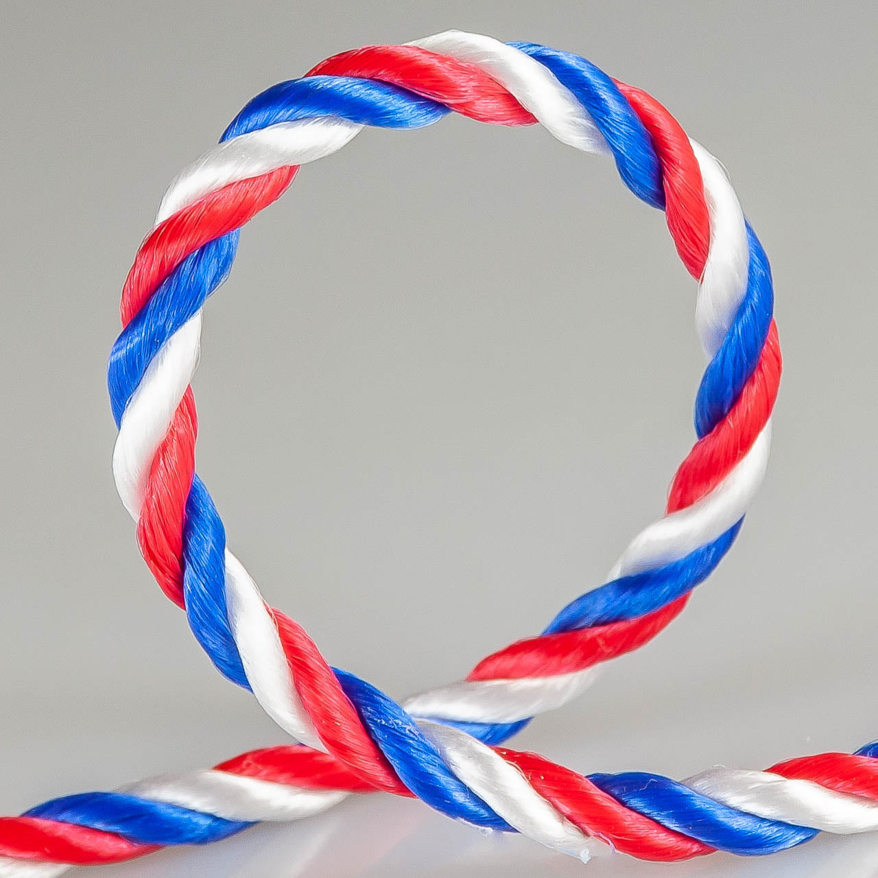 Lienza tricolor de polipropileno torcido de 3 mm