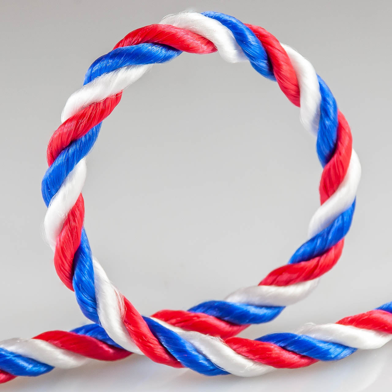 Lienza tricolor de polipropileno torcido de 5 mm