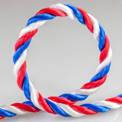 Lienza tricolor de polipropileno torcido de 5 mm