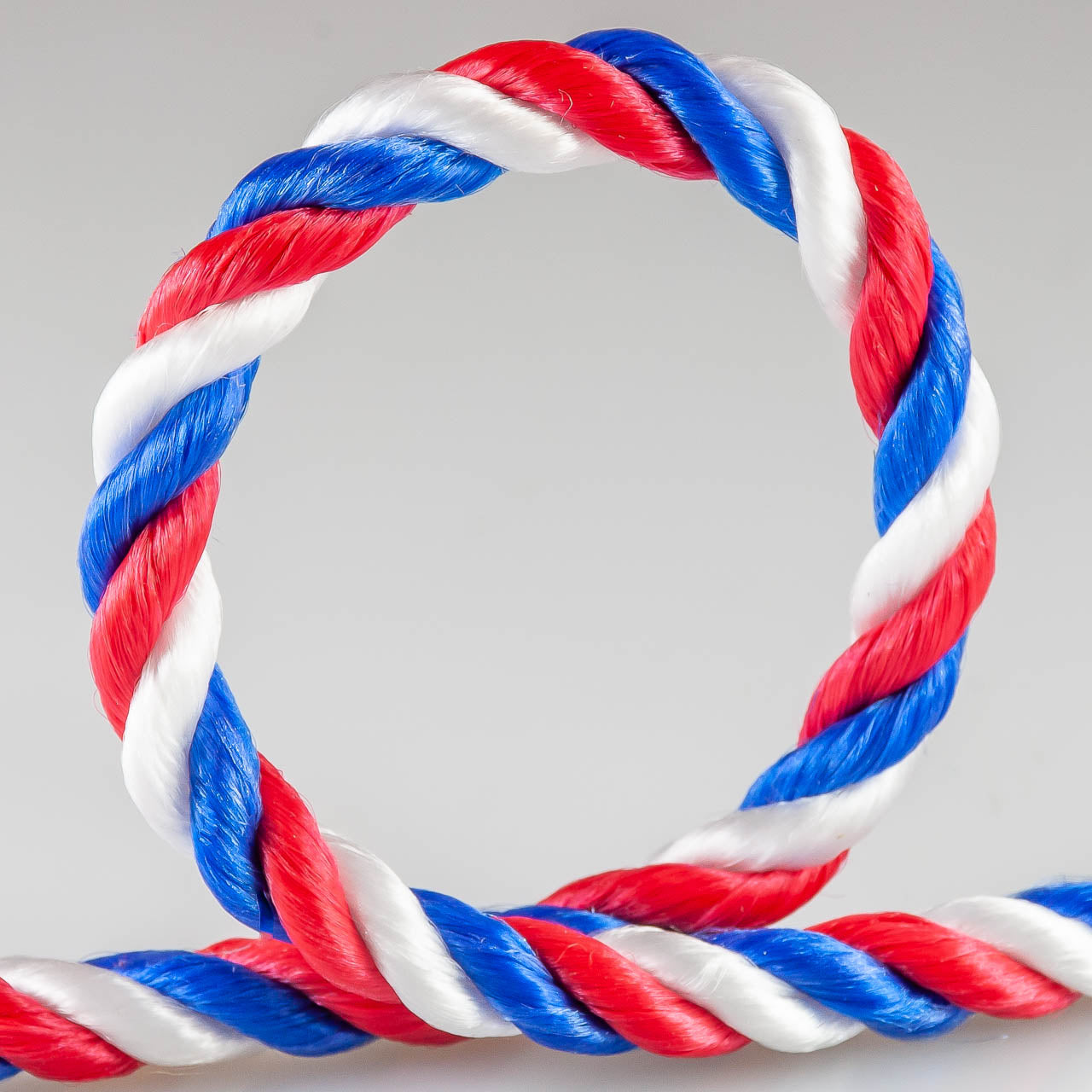 Lienza tricolor de polipropileno torcido de 8 mm