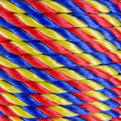 Lienza tricolor de polipropileno torcido