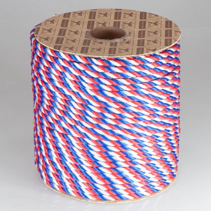 Lienza tricolor de polipropileno torcido de 8 mm