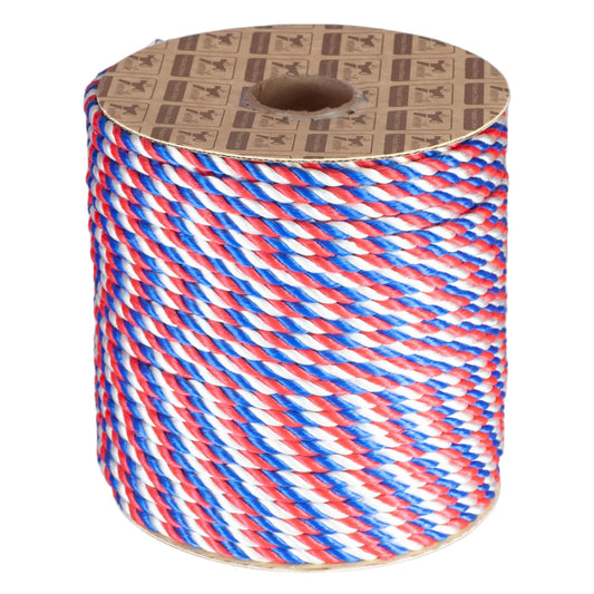 Lienza tricolor de polipropileno torcido de 8 mm