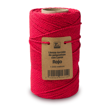 Lienza torcida con Lurex